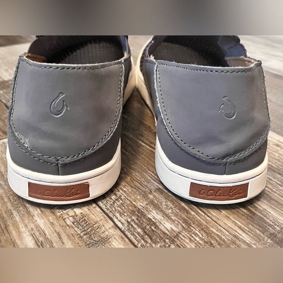 Olukai Pehuea Women's Size 8 W Gray Slip On Sneaker Shoes - Picture 2 of 7